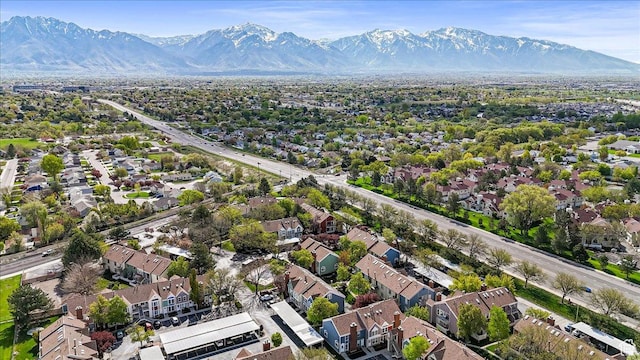 1381 W Beacon Hill Dr S, Taylorsville, UT 84123 - aerial view of residential area with a mountain backdrop