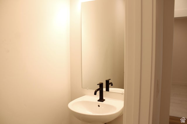 bathroom with a sink