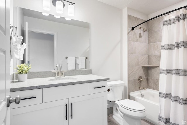 1378 N Marfil Way, Washington, UT 84780 - full bathroom featuring toilet, shower / bath combo with shower curtain, and vanity