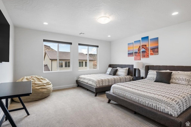 1378 N Marfil Way, Washington, UT 84780 - bedroom featuring recessed lighting, visible vents, carpet, and baseboards