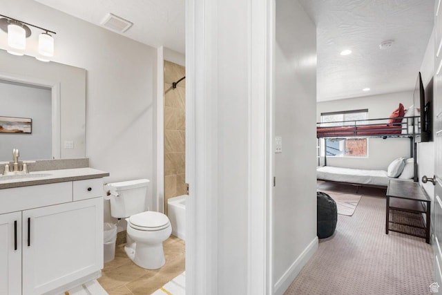 1378 N Marfil Way, Washington, UT 84780 - full bath featuring ensuite bath, bathtub / shower combination, toilet, vanity, and visible vents