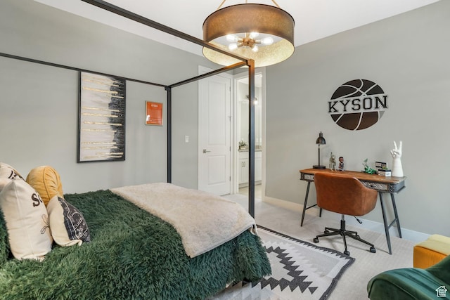 4772 W Thorntree Ln, Herriman, UT 84096 - bedroom featuring light carpet and baseboards