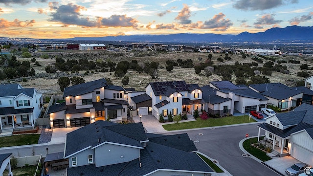 4772 W Thorntree Ln, Herriman, UT 84096 - birds eye view of property featuring a residential view and a mountain view