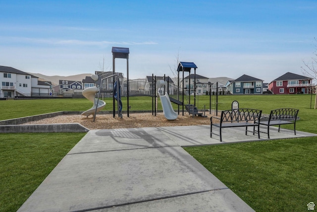 4772 W Thorntree Ln, Herriman, UT 84096 - community jungle gym with a residential view and a lawn