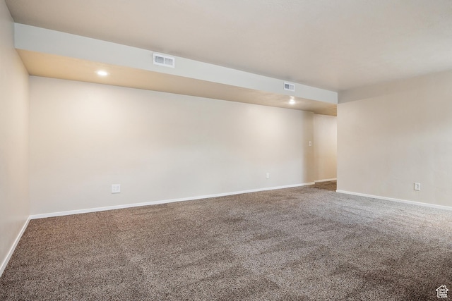 1030 S Barley Ln, Kaysville, UT 84037 - carpeted empty room with visible vents, recessed lighting, and baseboards