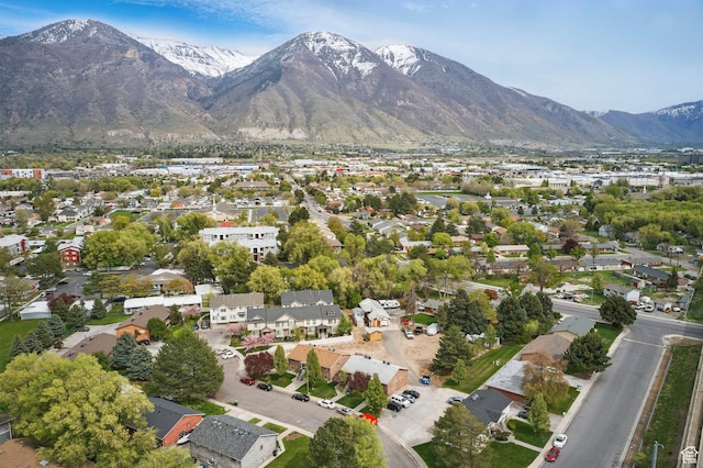687 W Le Bon Cir, Provo, UT 84601 - birds eye view of property featuring a mountain view and a residential view
