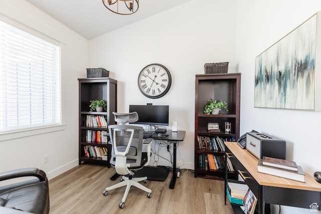1076 E 300 S, Smithfield, UT 84335 - office area featuring baseboards and wood finished floors