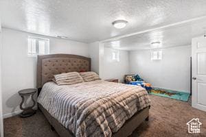 2959 S 9200 W, Magna, UT 84044 - bedroom featuring a textured ceiling, baseboards, and carpet floors