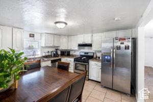 2959 S 9200 W, Magna, UT 84044 - kitchen with a sink, white cabinets, appliances with stainless steel finishes, and under cabinet range hood