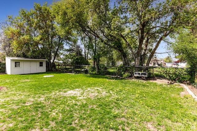 263 N 100 E, Springville, UT 84663 - view of yard with a fenced backyard, a shed, and an outbuilding