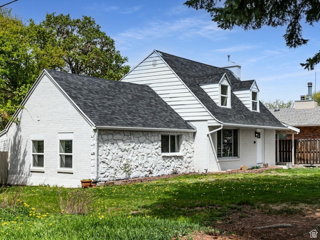 263 N 100 E, Springville, UT 84663 - view of front facade with brick siding and a shingled roof