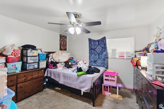 985 S 600 W, Provo, UT 84601 - carpeted bedroom with a ceiling fan