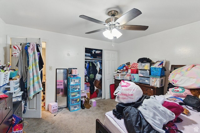 985 S 600 W, Provo, UT 84601 - carpeted bedroom featuring ceiling fan and a closet