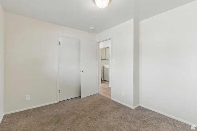 985 S 600 W, Provo, UT 84601 - unfurnished bedroom with baseboards, washer / clothes dryer, and carpet floors