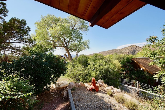 315 Abbey Rd, Moab, UT 84532 - view of yard featuring fence and a mountain view