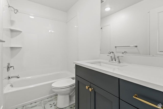 2372 W 2950 N Unit 108, Farr West, UT 84404 - full bath featuring toilet, recessed lighting, washtub / shower combination, and vanity