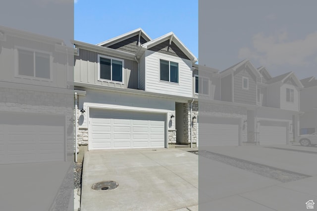 657 W 575 N, Smithfield, UT 84335 - multi unit property with a garage, stone siding, board and batten siding, and driveway
