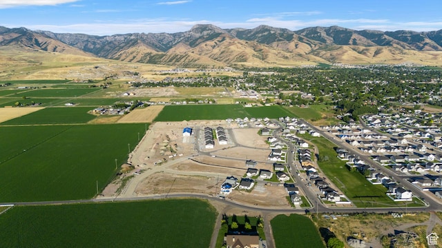 aerial view featuring a mountain view
