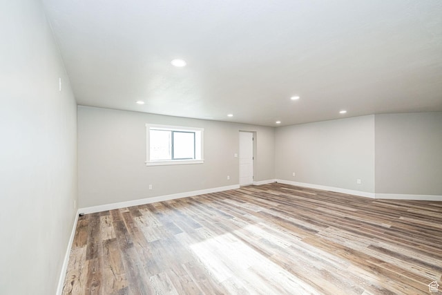 9568 N 5600 W, Elwood, UT 84337 - empty room featuring recessed lighting, wood finished floors, and baseboards