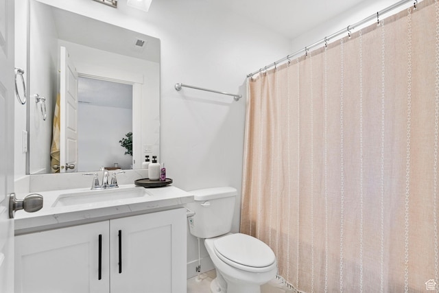 2862 S Preening Way, Saratoga Springs, UT 84045 - full bathroom with vanity, toilet, and a shower with shower curtain