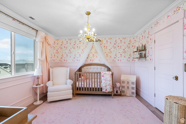2862 S Preening Way, Saratoga Springs, UT 84045 - bedroom featuring crown molding, wainscoting, and multiple windows