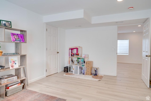 676 S 620 E, Heber City, UT 84032 - rec room with wood finished floors, baseboards, and recessed lighting