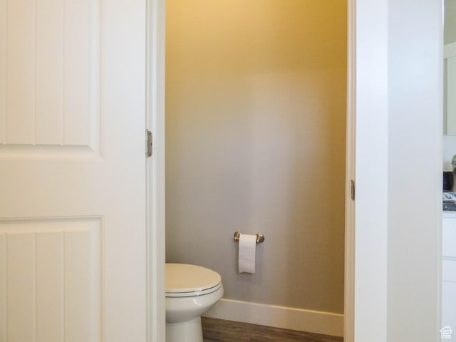 4718 E Cougar Run S, Ut, UT 84629 - bathroom with baseboards, wood finished floors, and toilet