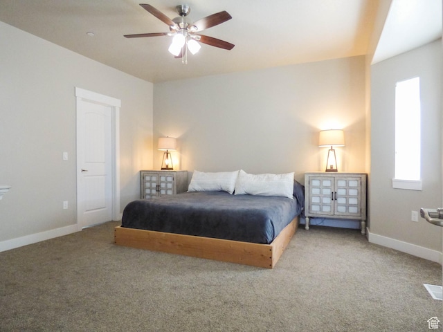 4718 E Cougar Run S, Ut, UT 84629 - carpeted bedroom with baseboards and a ceiling fan