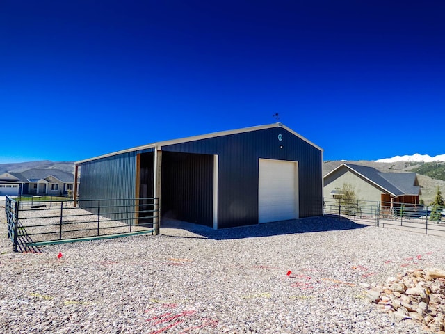 4718 E Cougar Run S, Ut, UT 84629 - view of outdoor structure featuring an exterior structure, a mountain view, and an outbuilding