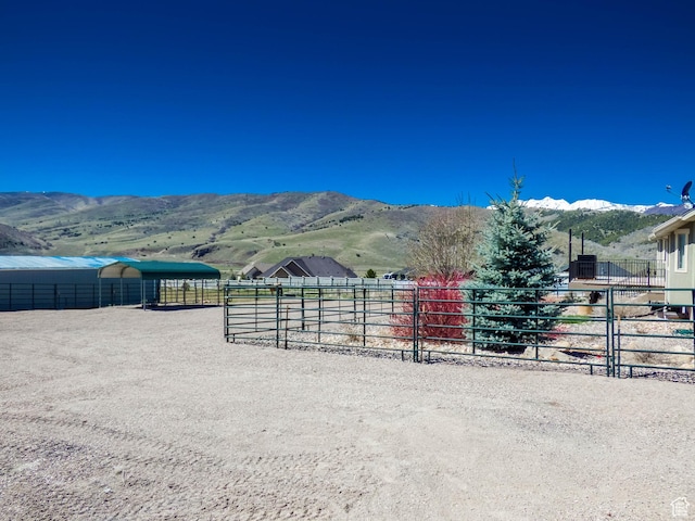4718 E Cougar Run S, Ut, UT 84629 - view of horse barn featuring a mountain view