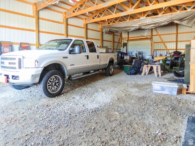 4718 E Cougar Run S, Ut, UT 84629 - garage with metal wall
