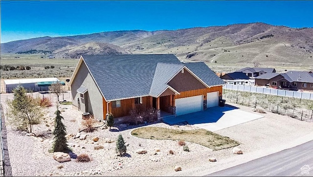 4718 E Cougar Run S, Ut, UT 84629 - aerial view with a mountain view