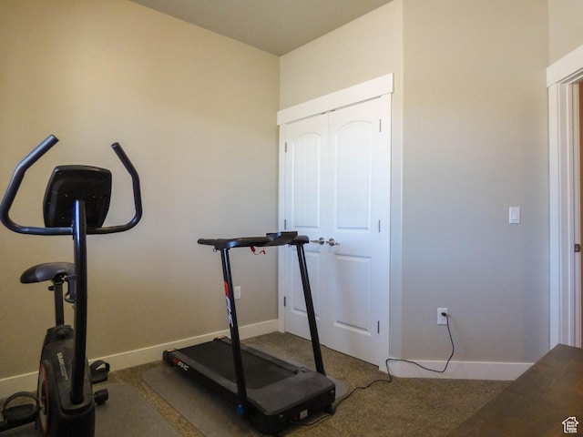 4718 E Cougar Run S, Ut, UT 84629 - workout area with baseboards and carpet flooring