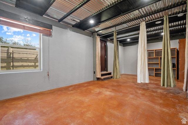 view of basement