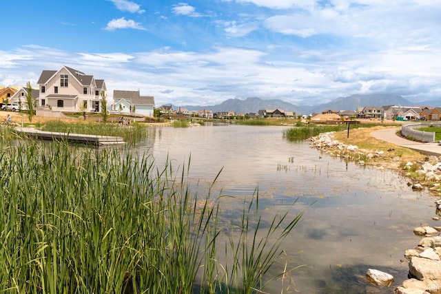 4947 W Calton Ln, South Jordan, UT 84009 - water view featuring a residential view and a mountain view