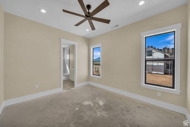 1907 S 950 W, Hurricane, UT 84737 - unfurnished bedroom with concrete floors, recessed lighting, and baseboards