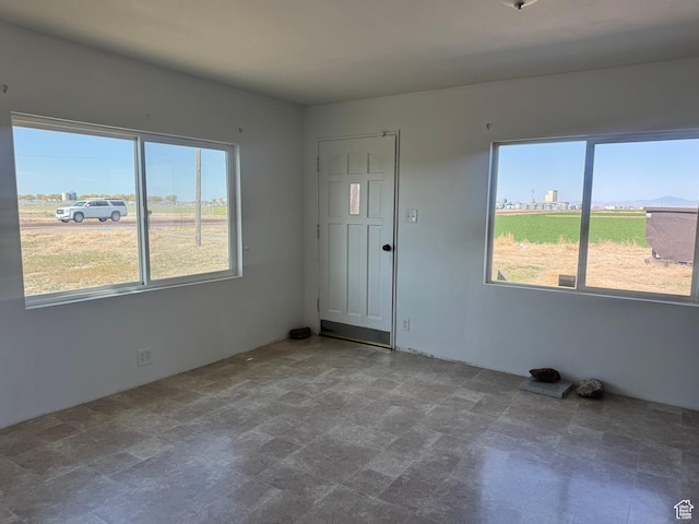 interior space with plenty of natural light