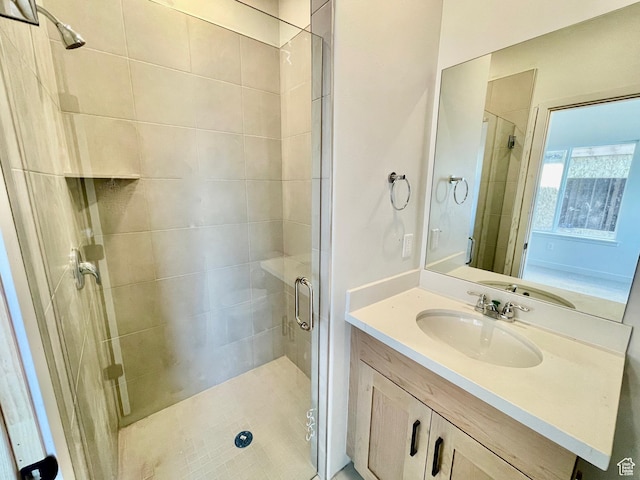 12975 S Spook Gulch Ct Unit 621, Riverton, UT 84096 - bathroom featuring vanity and a stall shower