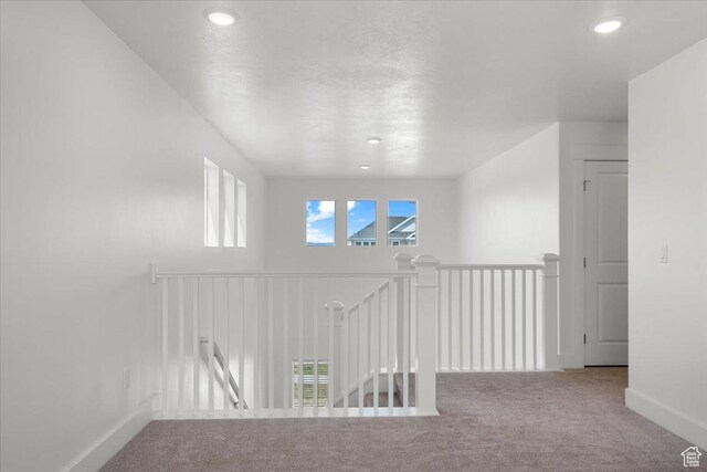 574 W 500 N, Smithfield, UT 84335 - corridor with recessed lighting, an upstairs landing, carpet floors, and baseboards