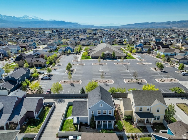 5103 W S Jordan Pkwy, South Jordan, UT 84009 - bird's eye view with a mountain view and a residential view