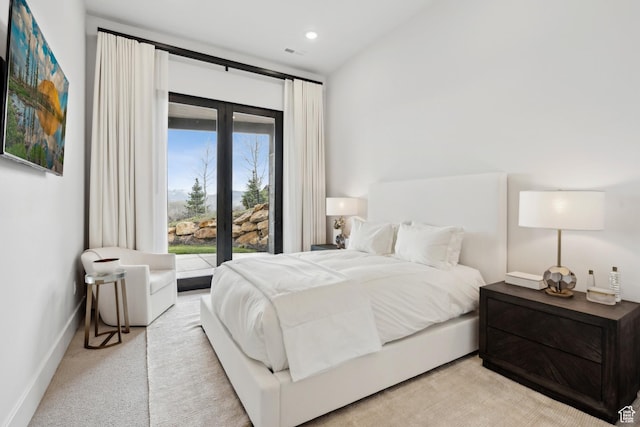 4014 Aspen Camp Loop, Park City, UT 84098 - bedroom featuring baseboards, visible vents, access to exterior, and carpet