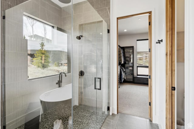 4014 Aspen Camp Loop, Park City, UT 84098 - bathroom featuring a shower stall and tile patterned flooring
