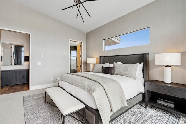 4014 Aspen Camp Loop, Park City, UT 84098 - bedroom with baseboards, carpet flooring, vaulted ceiling, and multiple windows