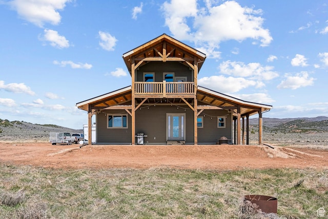 46997 W Thunder Ridge Rd, Fruitland, UT 84027 - back of house featuring a mountain view