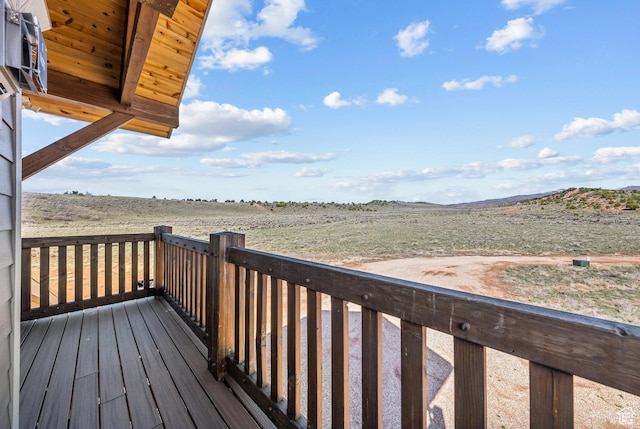 46997 W Thunder Ridge Rd, Fruitland, UT 84027 - wooden deck with a rural view