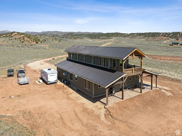 46997 W Thunder Ridge Rd, Fruitland, UT 84027 - aerial view with a rural view, a mountain view, and a desert view