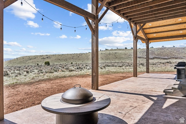 46997 W Thunder Ridge Rd, Fruitland, UT 84027 - view of patio with a mountain view
