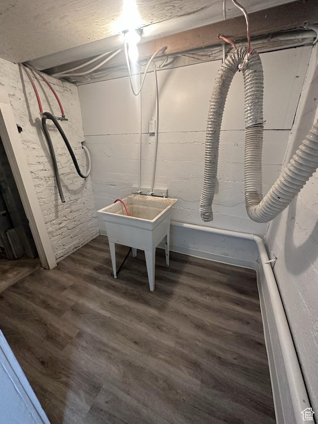 983 29th St, Ogden, UT 84403 - unfinished below grade area with wood finished floors