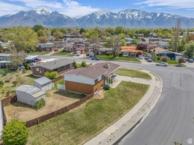 8323 S Adams St, Midvale, UT 84047 - aerial view of residential area featuring a mountain backdrop
