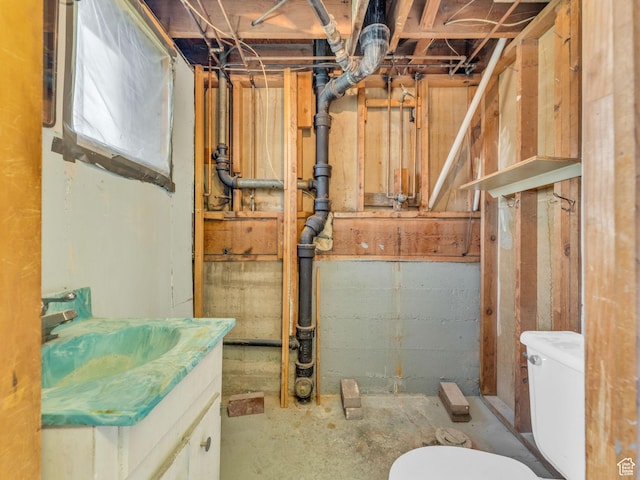 8323 S Adams St, Midvale, UT 84047 - unfinished basement with a sink